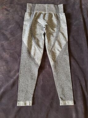 Seamless Textured Gray Active Leggings